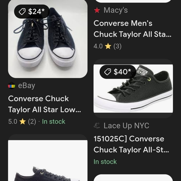 Converse Chuck Taylor All Star Ox Amp cloth low top Sneakers black/white - Picture 15 of 16